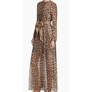 Zimmermann Leopard Print Maxi Dress Size 10